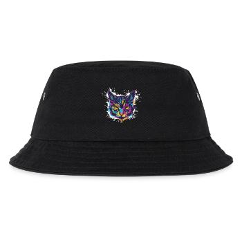 Cat Splatter Paint Blobs - Kids’ Bucket Hat - black - Front