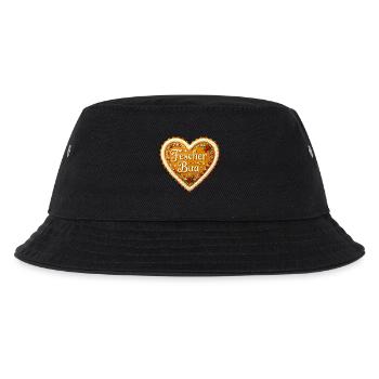 Gingerbread Heart Fescher Bua Traditional Costume Bavaria Bavarian - Kids’ Bucket Hat - black - Front