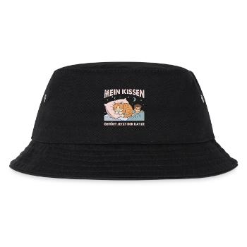 Mein Kissen gehört der Katze - Katzenbesitzer - Kinder Bucket Hat - Schwarz - Vorne