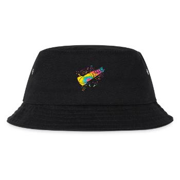 Bobfahrer Bobschlitten Viererbob - Kinder Bucket Hat - Schwarz - Vorne