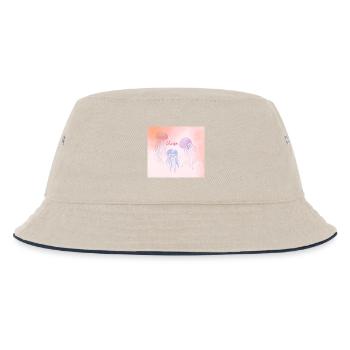 Pastel Dream Jellyfish - Kids’ Bucket Hat - ecru/navy - Front
