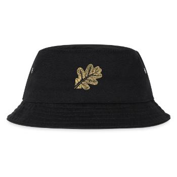Blatt Eiche / Eichenblatt - Natur Design - Kinder Bucket Hat - Schwarz - Vorne