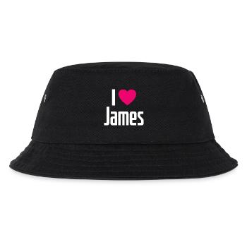 J’aime James Coeur rose J’aime James - Bob Enfant - noir - Devant