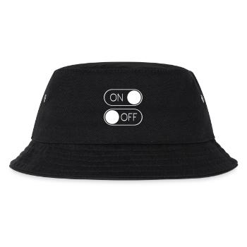Toggle Graphic On Off Switch - Kids’ Bucket Hat - black - Front