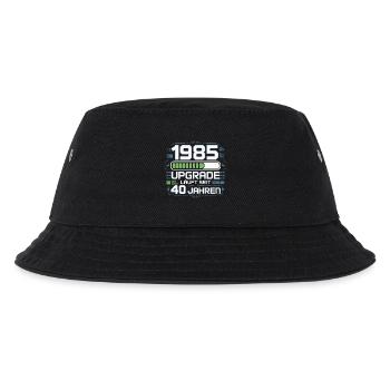 1985 Upgrade Läuft Seit 40 Jahren - Kinder Bucket Hat - Schwarz - Vorne