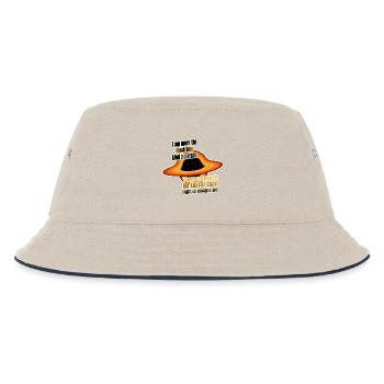 I am more the Black Hole kind o' person - Kinder Bucket Hat - Natur/Navy - Vorne