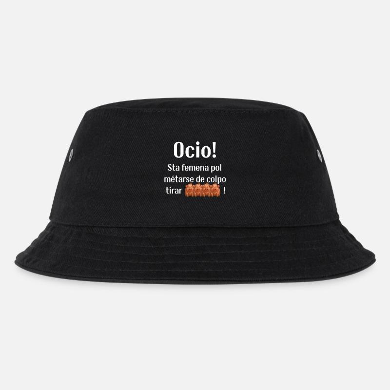 Witzige Phrase auf Venezianisch - Kinder Bucket Hat - Schwarz