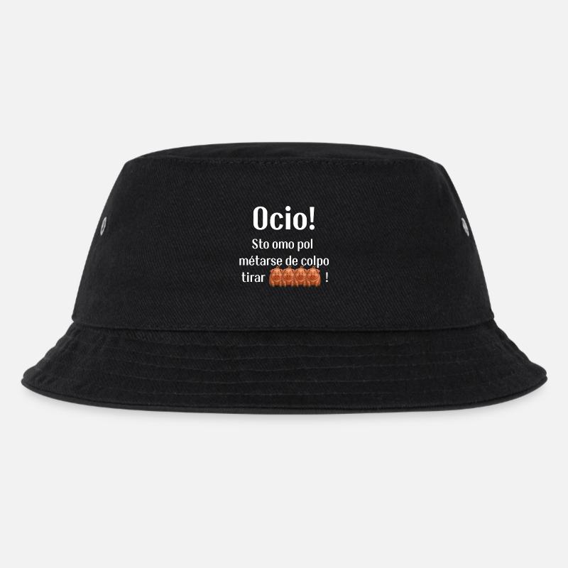 Funny typical Venetian phrase - Kids’ Bucket Hat - black