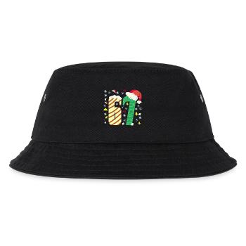 67 Christmas  - Kinder Bucket Hat - Schwarz - Vorne