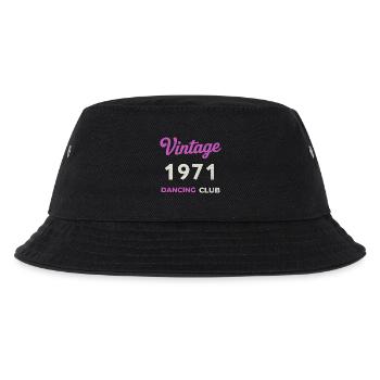 Vintage 1971 – Dancing Club Retro Birth Year - Kids’ Bucket Hat - black - Front