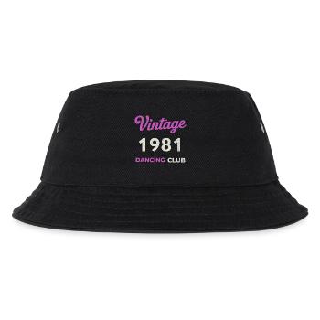 Vintage 1981 – Dancing Club Retro Birth Year - Kids’ Bucket Hat - black - Front
