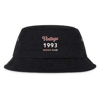 Vintage 1993 – Baking Club Retro Geburtsjahr - Kinder Bucket Hat - Schwarz - Vorne