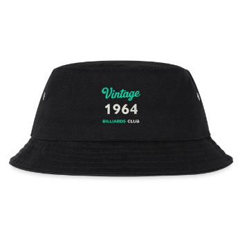 Vintage 1964 – Billiards Club Retro Geburtsjahr - Kinder Bucket Hat - Schwarz - Vorne