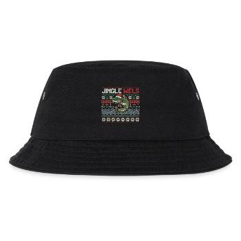 Jingle Wels - Lustiges Angler Weihnachtsgeschenk - Kinder Bucket Hat - Schwarz - Vorne