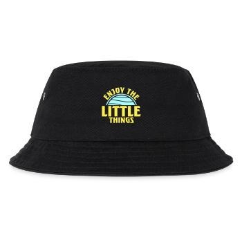 Enjoy The Little Things Gratitude Mindfulness - Kids’ Bucket Hat - black - Front