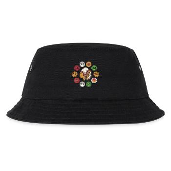 Bingo Game NAtive American Bingo - Kids’ Bucket Hat - black - Front