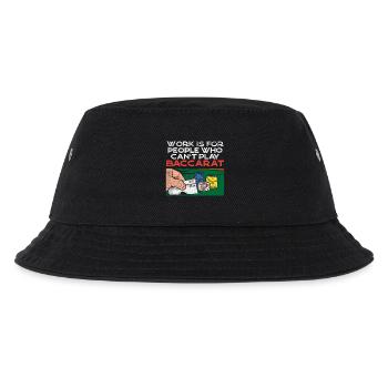 Baccarat Player Casino Gambling Design - Kinder Bucket Hat - Schwarz - Vorne