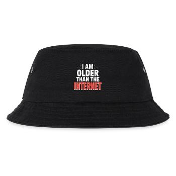Ich bin älter als das Internet – Funny Quote T-Shirt - Kinder Bucket Hat - Schwarz - Vorne