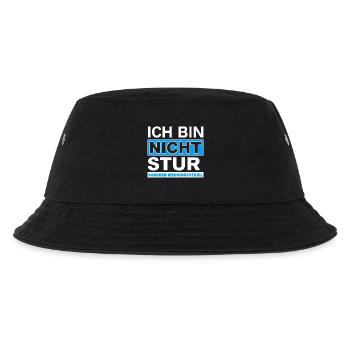 Ich bin nicht stur: Meinungsstabil - Kinder Bucket Hat - Schwarz - Vorne