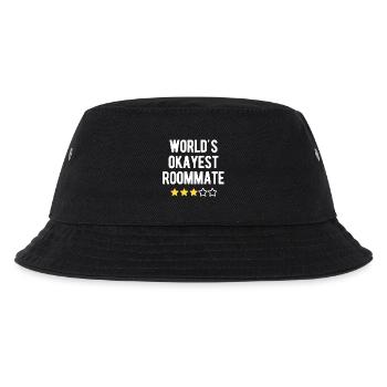 World's Okayest Roommate 3 Sterne Humor - Kinder Bucket Hat - Schwarz - Vorne