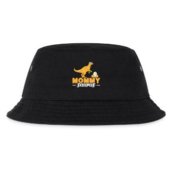 Dinosaurier-Mama-Outfit zum Muttertag - Kinder Bucket Hat - Schwarz - Vorne