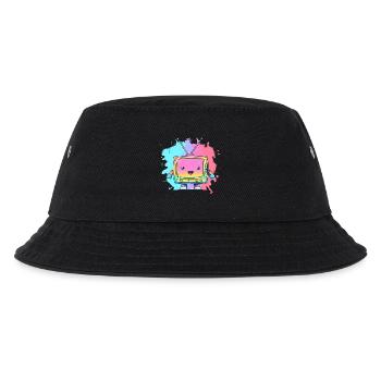 Pastell TV Kawaii Neon - Kinder Bucket Hat - Schwarz - Vorne