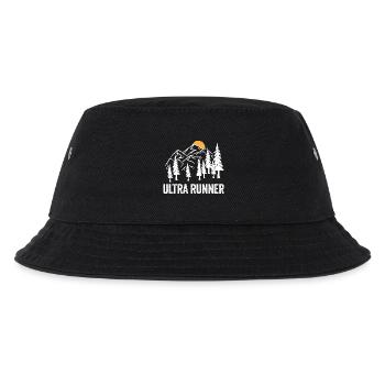 Ultra-Läufer - Kinder Bucket Hat - Schwarz - Vorne