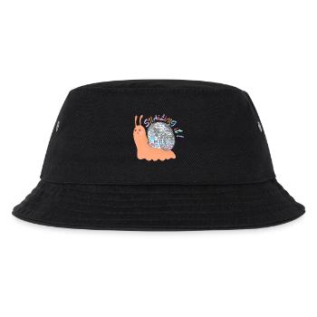 Snailing It! – Colorful Snail with Disco Ball - Kids’ Bucket Hat - black - Front