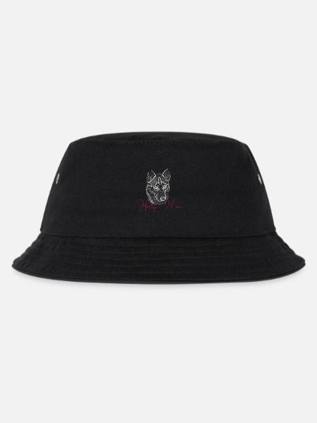 Husky Mom Kunstdruck - Kinder Bucket Hat - Schwarz