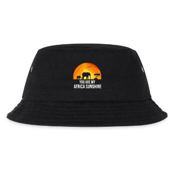 Safari Afrika serengeti wildlife savanne elefant - Kinder Bucket Hat - Schwarz - Vorne