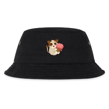 Katze isst Eis - Kinder Bucket Hat - Schwarz - Vorne