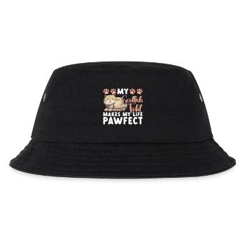  Scottish Fold Owner Cat Stuffed Animal Scottish - Kids’ Bucket Hat - black - Front
