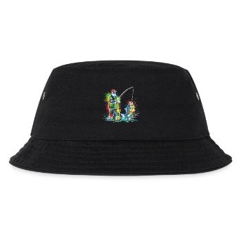 Fisherman Legend Fisherman Fish - Kids’ Bucket Hat - black - Front