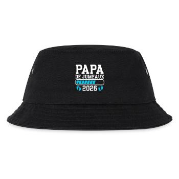 Aktueller Vater kündigt den Vater der Zwillinge 2026 an - Kinder Bucket Hat - Schwarz - Vorne