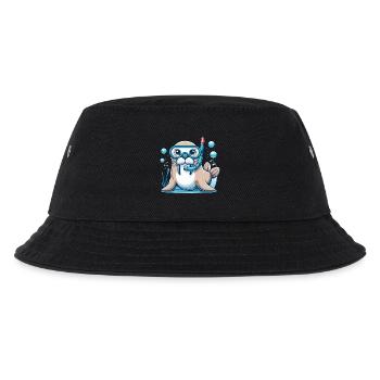 Unterwasser-Siegel mit Taucherbrille - Kinder Bucket Hat - Schwarz - Vorne