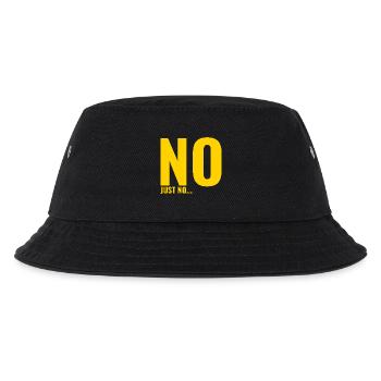 Non, juste non – Un panneau de bloc en gras - Bob Enfant - noir - Devant