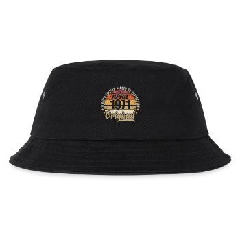 April 1971 Geburtstagsgeschenk - Kinder Bucket Hat - Schwarz - Vorne