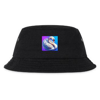 swan - Kids’ Bucket Hat - black - Front
