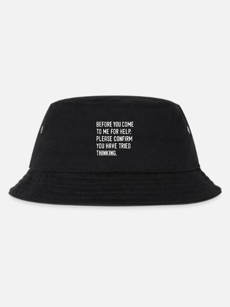 Humor - Kinder Bucket Hat - Schwarz