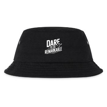 Wage es, bemerkenswert zu sein - Kinder Bucket Hat - Schwarz - Vorne