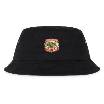 No Hurries No Worries Turtle - Kids’ Bucket Hat - black - Front