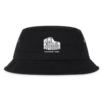 Roma Italien Rom Kolosseum Italienische Tour Touristen - Kinder Bucket Hat - Schwarz - Vorne