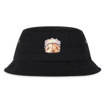 Liebes bunny Regenschirm kuschel - Kinder Bucket Hat - Schwarz - Vorne