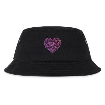 Thailand Herz Urlaub - Kinder Bucket Hat - Schwarz - Vorne