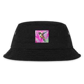 Kolibri - Kinder Bucket Hat - Schwarz - Vorne