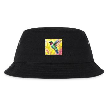 hummingbird - Kids’ Bucket Hat - black - Front