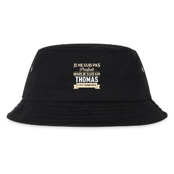 Je Ne Suis Pas Parfait Mais Je Suis Un Thomas E... - Bob Enfant - noir - Devant
