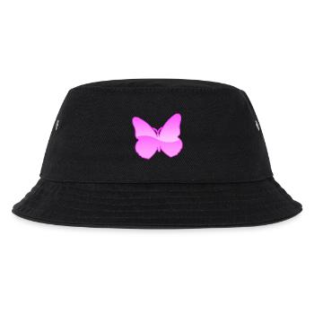 Schmetterling - Kinder Bucket Hat - Schwarz - Vorne