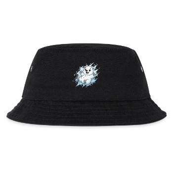 Fröhlicher Polarbär Spritzer - Kinder Bucket Hat - Schwarz - Vorne