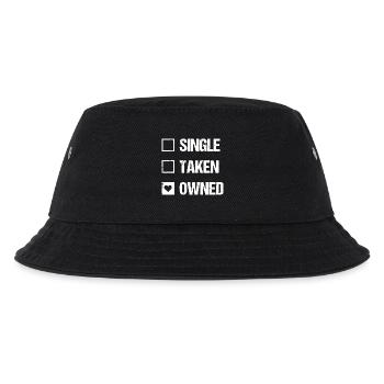 Einmal genommen, besitzendes Häkchen-T-Shirt - Kinder Bucket Hat - Schwarz - Vorne